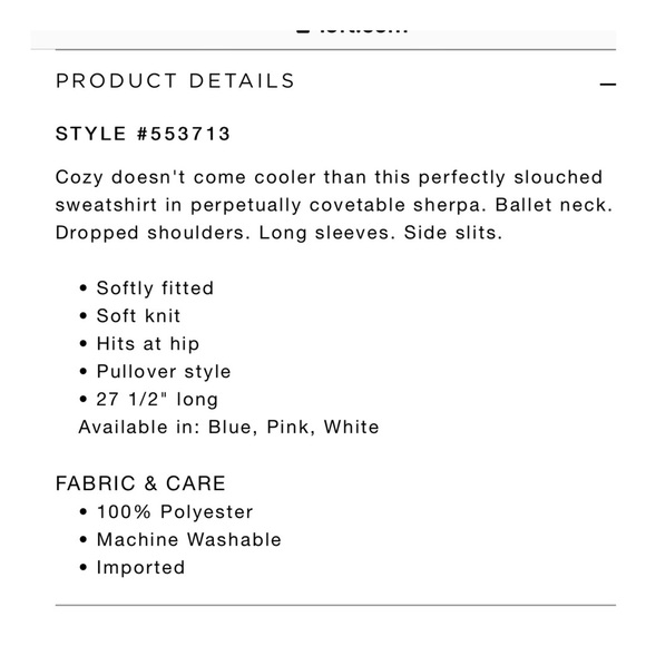 LOFT • Cozy Sherpa Sweatshirt - Picture 9 of 12